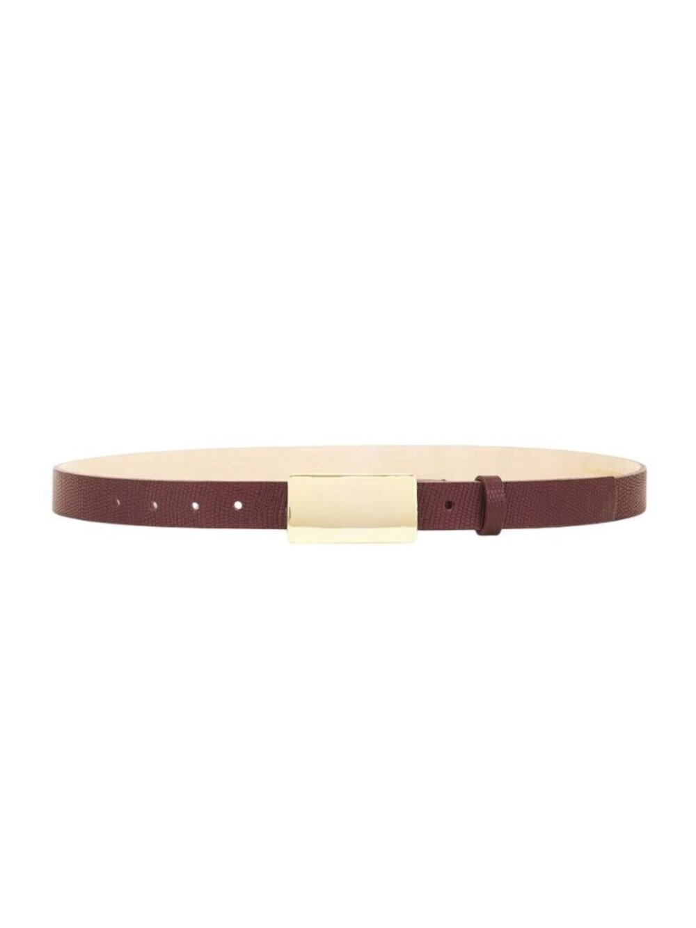 Heaven Mayhem Burgundy Leather Plate Belt - Medium - Picture 6 of 10